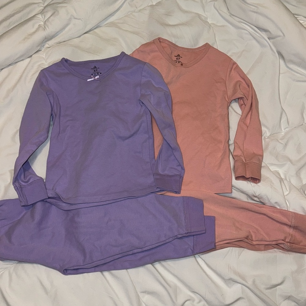 NWOT Toddler girl thermal set